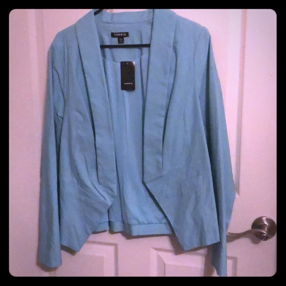 Light Blue Stretch Blazer NWT